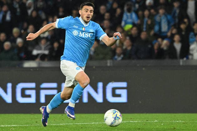 CALCIO - Serie A - SSC Napoli vs ACF Fiorentina Elmas Eljif of SSC Napoli in action during Serie A Enelive match between SSC Napoli vs ACF Fiorentina:Danilo Gemito Live Photo Naples Italy  Copyright: xIPAxSport ABACAx