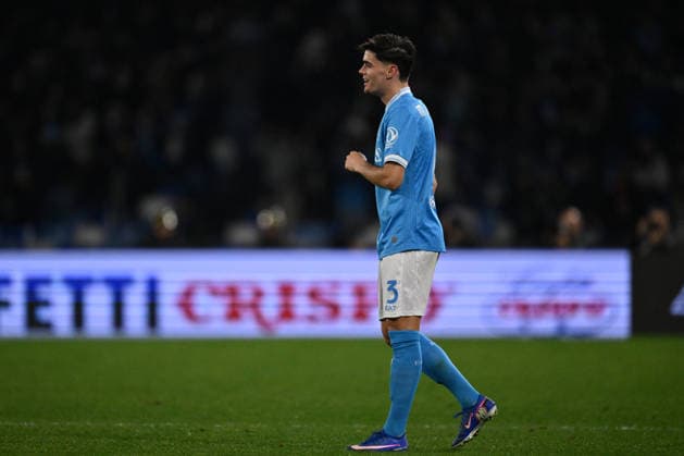 CALCIO - Serie A - SSC Napoli vs ACF Fiorentina Miguel Gutierrez of S.S.C. Napoli scelebrates after scoring the goal of 2-0 during the 23th day of the Serie A Championship between S.S.C. Napoli and A.C.F. Fiorentina at the Diego Armando Maradona Stadium on January 31, 2026 in Naples, Italy. Naples Italy  Copyright: xIPAxSport ABACAx