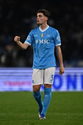CALCIO - Serie A - SSC Napoli vs ACF Fiorentina Miguel Gutierrez of S.S.C. Napoli scelebrates after scoring the goal of 2-0 during the 23th day of the Serie A Championship between S.S.C. Napoli and A.C.F. Fiorentina at the Diego Armando Maradona Stadium on January 31, 2026 in Naples, Italy. Naples Italy  Copyright: xIPAxSport ABACAx
