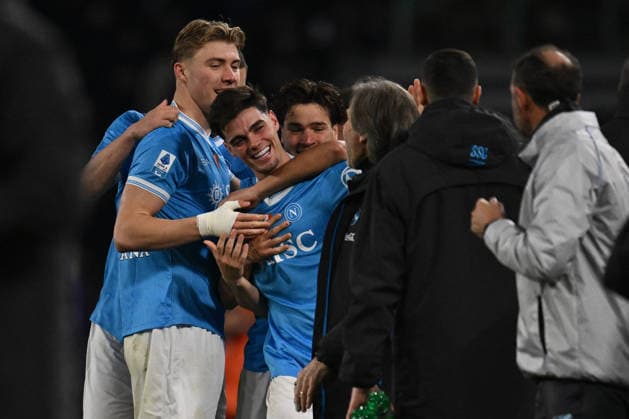 CALCIO - Serie A - SSC Napoli vs ACF Fiorentina Miguel Gutierrez of S.S.C. Napoli scelebrates after scoring the goal of 2-0 during the 23th day of the Serie A Championship between S.S.C. Napoli and A.C.F. Fiorentina at the Diego Armando Maradona Stadium on January 31, 2026 in Naples, Italy. Naples Italy  Copyright: xIPAxSport ABACAx