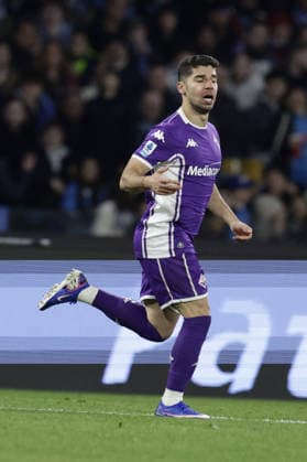 CALCIO - Serie A - SSC Napoli vs ACF Fiorentina Fiorentina s midfielder Manor Solomon celebrates after scoring a goal of 2-1 during the Serie A football match between SSC Napoli and Fiorentina at the Diego Armando Maradona Stadium in Naples on January 31, 2026. Naples Italy  Copyright: xIPAxSport ABACAx