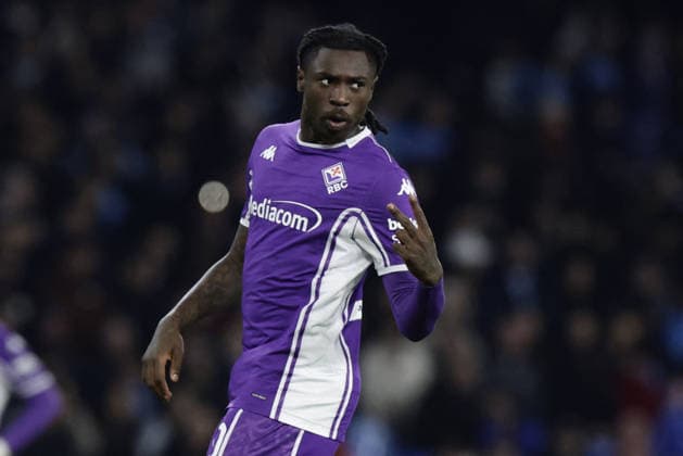 CALCIO - Serie A - SSC Napoli vs ACF Fiorentina Fiorentina s Italian forward Moise Kean gesticulate during the Serie A football match between SSC Napoli and Fiorentina at the Diego Armando Maradona Stadium in Naples on January 31, 2026. Naples Italy  Copyright: xIPAxSport ABACAx