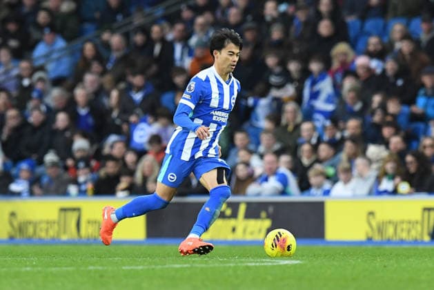 Brighton and Hove Albion v Everton, Premier League Kaoru Mitoma Midfielder of Brighton and Hove Albion in action during the Premier League match between Brighton and Hove Albion and Everton at the American Express Stadium, Brighton and Hove, UK on 31 January 2026. Brighton and Hove American Express Stadium East Sussex UK Editorial use only DataCo restrictions apply See www.football-dataco.com , Copyright: xJeffxMoodx PSI-23658-0130