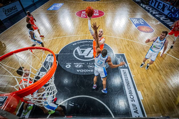 1 Basketball Bundesliga, easyCredit BBL, Season 2025 2026, Men, Main Round, 18 Matchday, 31 01 2026, RASTA Vechta Frankfurt Skyliners Vechta RASTA Dome Lower Saxony Germany