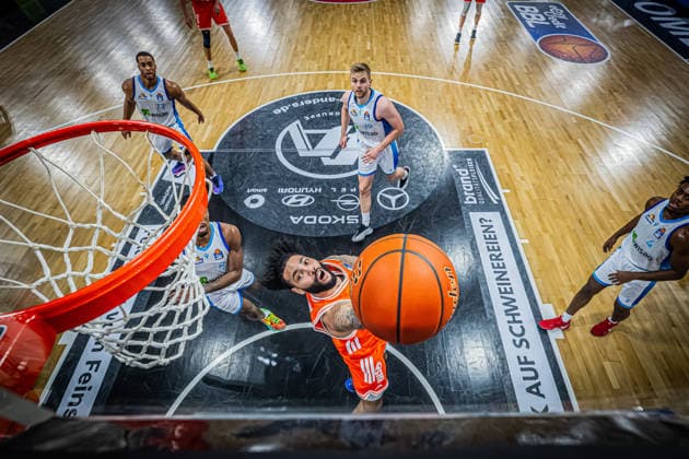 1 Basketball Bundesliga, easyCredit BBL, Season 2025 2026, Men, Main Round, 18 Matchday, 31 01 2026, RASTA Vechta Frankfurt Skyliners Vechta RASTA Dome Lower Saxony Germany