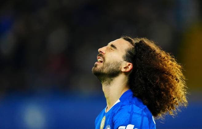Marc Cucurella of Chelsea celebrates Chelsea v West Ham United, Premier League, Football, Stamford Bridge, London, UK - 31 Jan 2026London Stamford Bridge United Kingdom EDITORIAL USE ONLY No use with unauthorised audio, video, data, fixture lists, club league logos or live services. Online in-match use limited to 120 images, no video emulation. No use in betting, games or single club league player publications. Copyright: xJavierxGarcia Shutterstockx 16496749bh