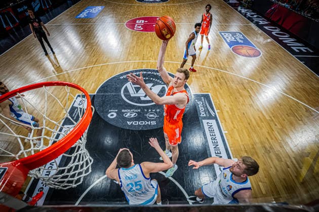 1 Basketball Bundesliga, easyCredit BBL, Season 2025 2026, Men, Main Round, 18 Matchday, 31 01 2026, RASTA Vechta Frankfurt Skyliners Vechta RASTA Dome Lower Saxony Germany