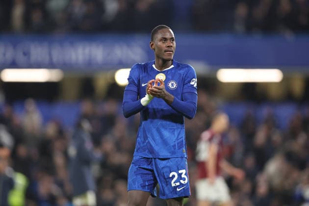 31st January 2026; Stamford Bridge, Chelsea, London, England: Premier League Football, Chelsea versus West Ham United; Trevoh Chalobah of Chelsea thanking the fans after the match  KatiexChan Content restricted for UK based newspaper