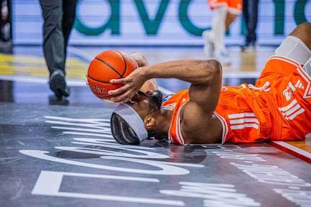 1 Basketball Bundesliga, easyCredit BBL, Season 2025 2026, Men, Main Round, Matchday 18, 31 01 2026, RASTA Vechta Frankfurt Skyliners Lloyd Pandi 41 RASTA Vechta during the game Vechta RASTA Dome Lower Saxony Germany