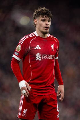 Football - FA Premier League - Liverpool FC v Newcastle United FC LIVERPOOL, ENGLAND - Saturday, January 31, 2026: Liverpool s Milos Kerkez during the FA Premier League match between Liverpool FC and Newcastle United FC at Anfield. (Photo by David Rawcliffe Propaganda) LIVERPOOL Anfield MERSEYSIDE ENGLAND  Copyright: xDavidxRawcliffex P2026-01-31-Liverpool_Newcastle-42