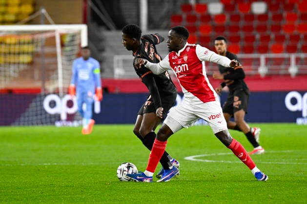 FOOTBALL : AS Monaco VS Stade Rennais FC - Ligue 1 McDonald s - 31 01 2026 Jordan Teze (ASM) Breel Embolo (SRFC) - Ligue 1 McDonald s match between AS Monaco and Stade Rennais FC on January 31, 2026 at the Louis II Stadium in Monaco. MonacoMonaco  Copyright: xWilliamxCannarellax