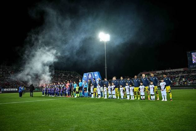 CALCIO - Serie A - Cagliari Calcio vs Hellas Verona FC Team during Cagliari Calcio vs Hellas Verona FC, Italian soccer Serie A match in Cagliari, Italy, January 31 2026 Cagliari Italy  Copyright: xIPAxSport ABACAx