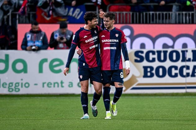 Cagliari s Luca Mazzitelli celebrates after scoring the goal during the Serie A soccer match between Cagliari Calcio and Hellas Verona at the Unipol Domus in Cagliari, Sardinia - Saturday, 31st January 2026. - Soccer  Copyright: xGianlucaxZuddas LaPressex