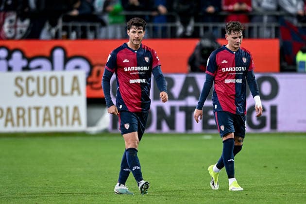 Cagliari s Luca Mazzitelli celebrates after scoring the goal during the Serie A soccer match between Cagliari Calcio and Hellas Verona at the Unipol Domus in Cagliari, Sardinia - Saturday, 31st January 2026. - Soccer  Copyright: xGianlucaxZuddas LaPressex
