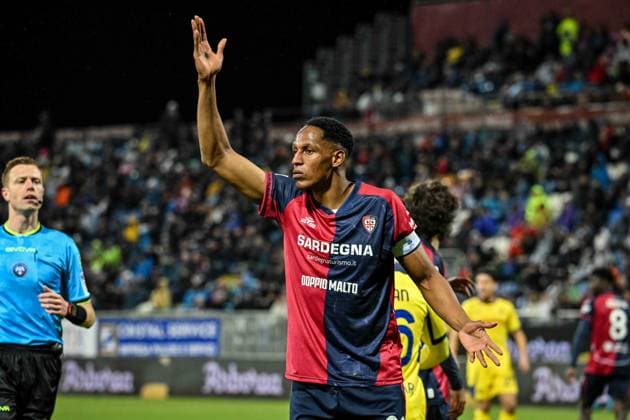 Yerri Mina of Cagliari Calcio during Cagliari Calcio vs Hellas Verona FC, Italian soccer Serie A match in Cagliari, Italy, January 31 2026  Copyright: xLuigixCanu IPAxSportx xipa-agency.netx xx IPA_70809782 IPA_Agency_IPA70809782