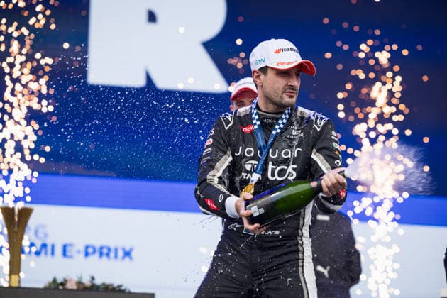 2026 FORMULA E MIAMI ePRIX EVANS Mitch (nzl), Jaguar TCS Racing, Jaguar I-Type 7, portrait podium during the Miami ePrix, 3rd round of the 2025-26 ABB FIA Formula E World Championship, WM, Weltmeisterschaft on the Miami International Autodrome from January 29 to 31, 2026 in Miami Gardens, Florida, United States of America -  Copyright: xCLEMENTxLUCKx