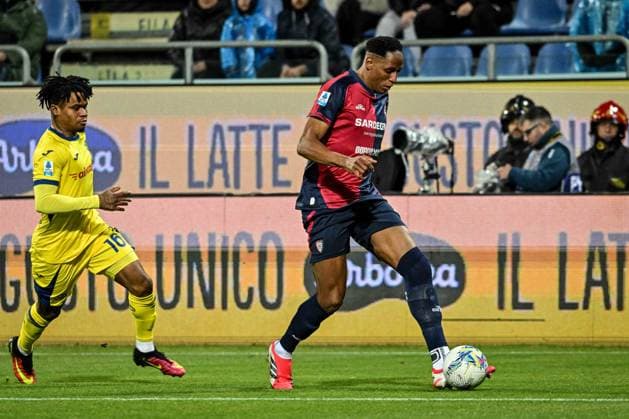 CALCIO - Serie A - Cagliari Calcio vs Hellas Verona FC Yerri Mina of Cagliari Calcio during Cagliari Calcio vs Hellas Verona FC, Italian soccer Serie A match in Cagliari, Italy, January 31 2026 Cagliari Italy  Copyright: xIPAxSport ABACAx