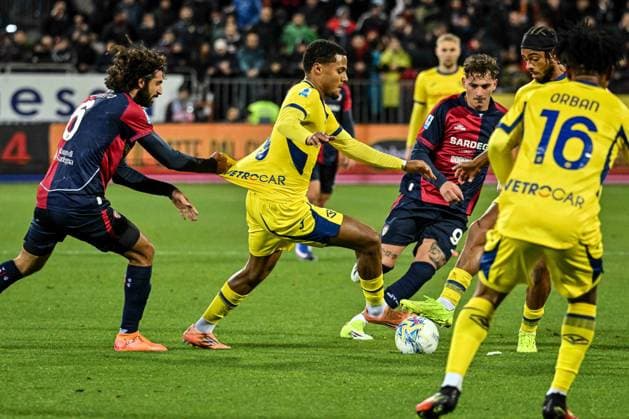CALCIO - Serie A - Cagliari Calcio vs Hellas Verona FC Amin Sarr of Hellas Verona during Cagliari Calcio vs Hellas Verona FC, Italian soccer Serie A match in Cagliari, Italy, January 31 2026 Cagliari Italy  Copyright: xIPAxSport ABACAx