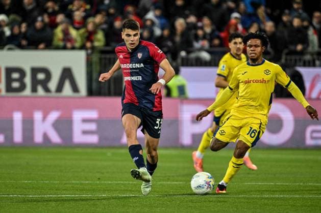 CALCIO - Serie A - Cagliari Calcio vs Hellas Verona FC Adam Obert of Cagliari Calcio during Cagliari Calcio vs Hellas Verona FC, Italian soccer Serie A match in Cagliari, Italy, January 31 2026 Cagliari Italy  Copyright: xIPAxSport ABACAx