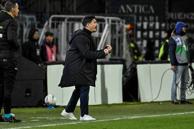 Fabio Pisacane Head Coach of Cagliari Calcio, Esultanza, Joy, Celebration After scoring goal, during Cagliari Calcio vs Hellas Verona FC, Italian soccer Serie A match in Cagliari, Italy, January 31 2026  Copyright: xLuigixCanu IPAxSportx xipa-agency.netx xx IPA_70811572 IPA_Agency_IPA70811572