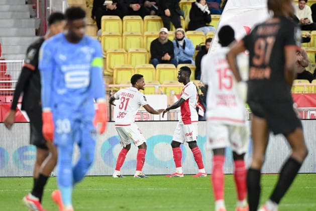 AS Monaco FC v Stade Rennais FC - Ligue 1 McDonald s 2025 2026 27 Krepin DIATTA (asm) - 31 Ansu FATI (asm) during the Ligue 1 McDonald s match between Monaco and Rennes at Stade Louis II on January 31, 2026 in Monaco, Monaco. Monaco Monaco  Copyright: xFEPx 776348265