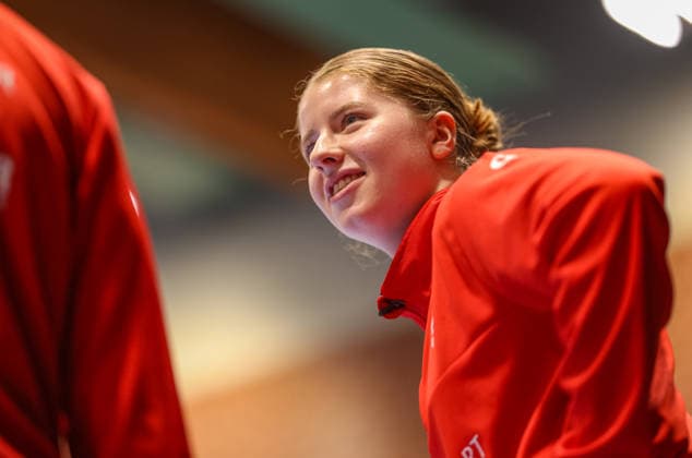 GER, Dortmund, Borussia Dortmund vs HSG Bensheim Auerbach Flames, Alsco Handball Bundesliga Frauen, Handball, DHB, Spielzeit 2025 2026, Sporthalle Wellinghofen, 15 Spieltag im Bild Nina Engel HSG Bensheim Auerbach Flames Frauen 6 DFB DFL REGULATIONS PROHIBIT ANY USE OF PHOTOGRAPHS AS IMAGE SEQUENCES AND OR QUASI VIDEO, 31 01 2026 Copyright: HMBxMedia HendrikxHamelau