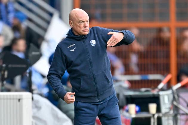 Uwe Rösler Roesler Bochum gesture gestures gestures facial expressions strong facial expression emotion 31 01 2026 Soccer VfL Bochum vs FC Schalke 04, Vonovia Ruhrstadion, Bochum, DFB DFL REGULATIONS PROHIBIT ANY USE OF PHOTOGRAPHS AS IMAGE SEQUENCES AND OR QUASI VIDEO Copyright: xpepphotox xHorstxMauelshagenx pep00321, pep_20260131_hm_266502
