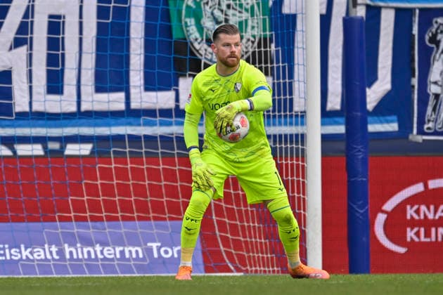 Timo Horn Bochum 1 Action Single Image Crop 31 01 2026 Soccer VfL Bochum vs FC Schalke 04, Vonovia Ruhrstadion, Bochum, DFB DFL REGULATIONS PROHIBIT ANY USE OF PHOTOGRAPHS AS IMAGE SEQUENCES AND OR QUASI VIDEO Copyright: xpepphotox xHorstxMauelshagenx pep00321, pep_20260131_hm_266815