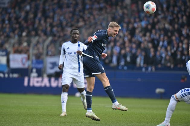 Leandro Morgalla VfL Bochum 31 01 2026, Soccer 2 Bundesliga, Season 2025 2026, 20 Matchday, VfL Bochum FC Schalke 04 2 0 DFL regulations prohibit any use of photographs as image sequences and or quasi video Bochum Vonovia Ruhrstadion Nordrhein Westfalen Germany Team2