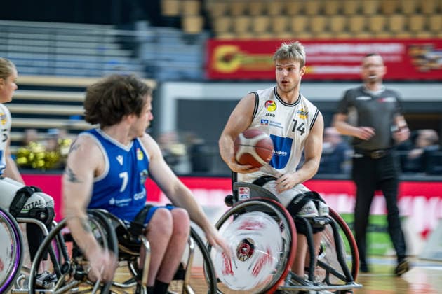RBBL RSV Lahn Dill RB Zwickau, 31 01 26 Julian Lammering RSV Lahn Dill, 14 , Hayden Siebuhr RB Zwickau, 7 RBBL RSV Lahn Dill RB Zwickau Wetzlar, 31 01 26 Copyright: xBEAUTIFULxSPORTS Roeczeyx