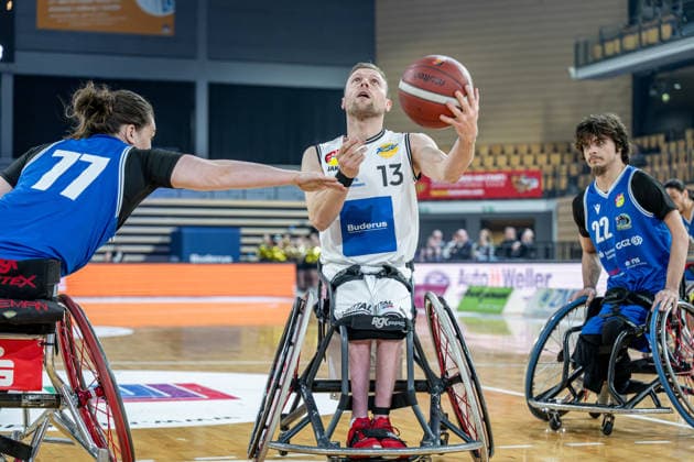 RBBL RSV Lahn Dill RB Zwickau, 31 01 26 Thomas Böhme RSV Lahn Dill, 13 , Helen Freeman RB Zwickau, 77 , Garret Ostepchuk RB Zwickau, 22 RBBL RSV Lahn Dill RB Zwickau Wetzlar, 31 01 26 Copyright: xBEAUTIFULxSPORTS Roeczeyx