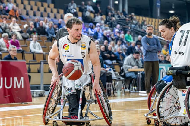 RBBL RSV Lahn Dill RB Zwickau, 31 01 26 Michael Paye RSV Lahn Dill, 5 , Helen Freeman RB Zwickau, 77 RBBL RSV Lahn Dill RB Zwickau Wetzlar, 31 01 26 Copyright: xBEAUTIFULxSPORTS Roeczeyx