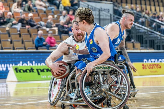 RBBL RSV Lahn Dill RB Zwickau, 31 01 26 Jannik Blair RSV Lahn Dill, 6 , Lachlin Dalton RB Zwickau, 5 , Aaron Hirst RB Zwickau, 24 RBBL RSV Lahn Dill RB Zwickau Wetzlar, 31 01 26 Copyright: xBEAUTIFULxSPORTS Roeczeyx