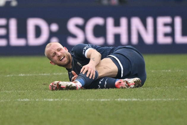 Philipp Hofmann VfL Bochum 31 01 2026, Football 2 Bundesliga, Season 2025 2026, 20 Matchday, VfL Bochum FC Schalke 04 2 0 DFL regulations prohibit any use of photographs as image sequences and or quasi video Bochum Vonovia Ruhrstadion Nordrhein Westfalen Germany Team2