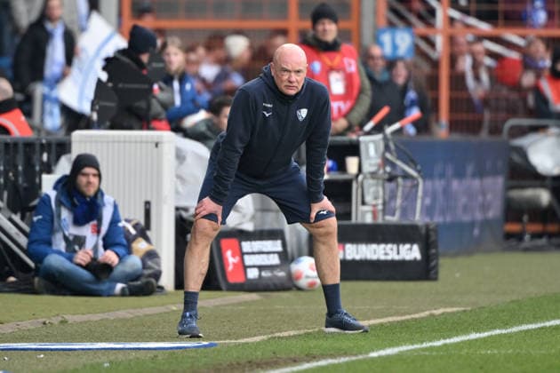 Coach Uwe Rösler VfL Bochum 31 01 2026, Football 2 Bundesliga, Season 2025 2026, 20 Matchday, VfL Bochum FC Schalke 04 2 0 DFL regulations prohibit any use of photographs as image sequences and or quasi video Bochum Vonovia Ruhrstadion Nordrhein Westfalen Germany Team2