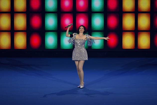 TENNIS AUSTRALIAN OPEN, Singer Sophie Ellis-Bextor performs ahead of the men™s singles final between Carlos Alcaraz of Spain and Novak Djokovic of Serbia on day 15 of the 2026 Australian Open tennis tournament at Melbourne Park in Melbourne, Sunday, February 1, 2026. ( NO ARCHIVING MELBOURNE VICTORIA AUSTRALIA  Copyright: xJAMESxROSSx 20260201126498540939