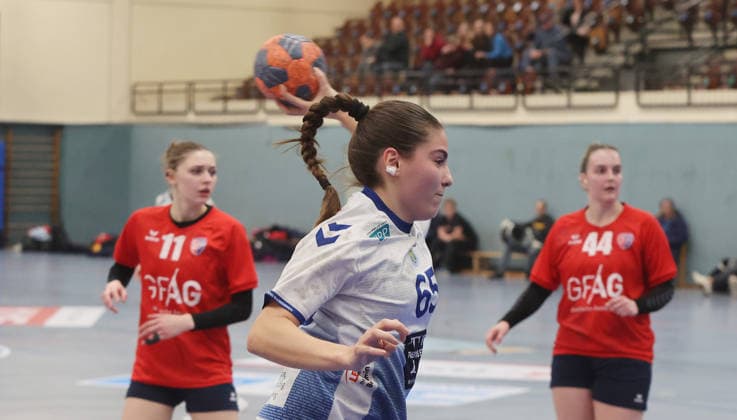 Kornwestheim , Handball Oberliga Women SV Salamander Kornwestheim vs SG BBM Bietigheim , Anna Wittauer Korn