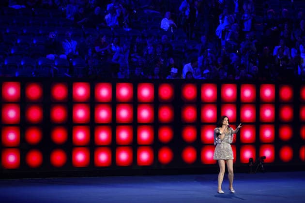 TENNIS AUSTRALIAN OPEN, Singer Sophie Ellis-Bextor performs ahead of the men™s singles final between Carlos Alcaraz of Spain and Novak Djokovic of Serbia on day 15 of the 2026 Australian Open tennis tournament at Melbourne Park in Melbourne, Sunday, February 1, 2026. ( NO ARCHIVING MELBOURNE VICTORIA AUSTRALIA  Copyright: xJOELxCARRETTx 20260201181536405360