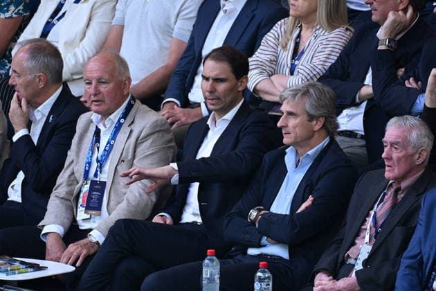 TENNIS AUSTRALIAN OPEN, Rafael Nadal of Spain is seen ahead of the men™s singles final between Carlos Alcaraz of Spain and Novak Djokovic of Serbia on day 15 of the 2026 Australian Open tennis tournament at Melbourne Park in Melbourne, Sunday, February 1, 2026. ( NO ARCHIVING MELBOURNE VICTORIA AUSTRALIA  Copyright: xJOELxCARRETTx 20260201155121482952
