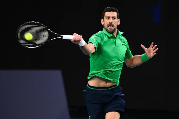 TENNIS AUSTRALIAN OPEN, Novak Djokovic of Serbia in action during the men™s singles final against Carlos Alcaraz of Spain on day 15 of the 2026 Australian Open tennis tournament at Melbourne Park in Melbourne, Sunday, February 1, 2026. ( NO ARCHIVING MELBOURNE VICTORIA AUSTRALIA  Copyright: xJOELxCARRETTx 20260201110678676938