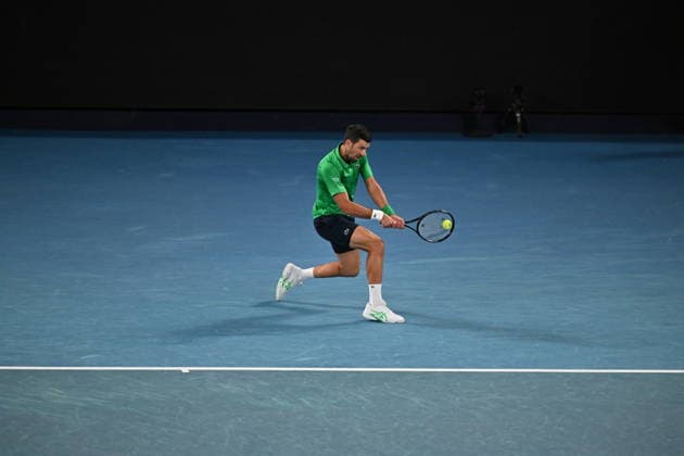 2026 Australian Open - Day 15 MELBOURNE, AUSTRALIA - FEBRUARY 01: Carlos Alcaraz of Spain compete against Novak Djokovic of Serbia in the Men s Singles Final during day 15 of the Australian Open at Melbourne Park on February 01, 2026 in Melbourne, Australia. Mark Avellino Anadolu Melbourne Australia. Editorial use only. Please get in touch for any other usage.  Copyright: x2026xAnadoluxMarkxAvellinox