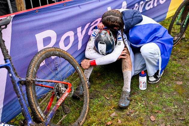 UCI World Championships 2026 Hulst HULST, BELGIUM - FEBRUARY 01 : Bruyere Joumard Soren (Fra) dejected during the 2026 UCI Cyclo-Cross World Championships for Men Junior on February 01, 2026 in Hulst, Belgium, 01 02 2026 Hulst Belgium  Copyright: xNicoxVereeckenx