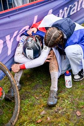 UCI World Championships 2026 Hulst HULST, BELGIUM - FEBRUARY 01 : Bruyere Joumard Soren (Fra) dejected during the 2026 UCI Cyclo-Cross World Championships for Men Junior on February 01, 2026 in Hulst, Belgium, 01 02 2026 Hulst Belgium  Copyright: xNicoxVereeckenx