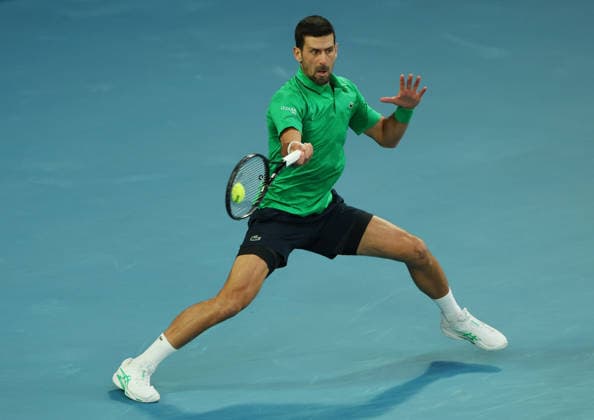 February 1, 2026, Melbourne, Victoria, Australia: NOVAK DJOKOVIC of Serbia during the match against C. Alcaraz of Spain in the final of Australian Open, Melbourne, Australia. Melbourne Australia - ZUMAc278 20260201_zsp_c278_036 Copyright: xMarcinxCholewinskix