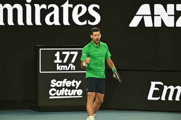 2026 Australian Open - Day 15 MELBOURNE, AUSTRALIA - FEBRUARY 01: Carlos Alcaraz of Spain compete against Novak Djokovic of Serbia in the Men s Singles Final during day 15 of the Australian Open at Melbourne Park on February 01, 2026 in Melbourne, Australia. Mark Avellino Anadolu Melbourne Australia. Editorial use only. Please get in touch for any other usage.  Copyright: x2026xAnadoluxMarkxAvellinox