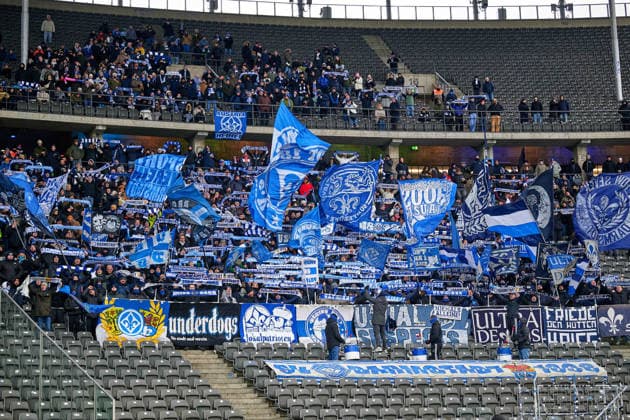 Fans SV Darmstadt 98, GER, Hertha BSC vs ,SV Darmstadt 98, 2 Bundesliga, Season 2025 2026, 20 Matchday, 01 02 2026 DFL REGULATIONS PROHIBIT ANY USE OF PHOTOGRAPHS AS IMAGE SEQUENCES AND OR QUASI VIDEO GER, Hertha BSC vs ,SV Darmstadt 98, 2 Bundesliga, Season 2025 2026, 20 Matchday, 01 02 2026 Berlin Copyright: xClaudiusxRauch,xEibner-Pressefotox xClaudiusxRauchx EP_CRH