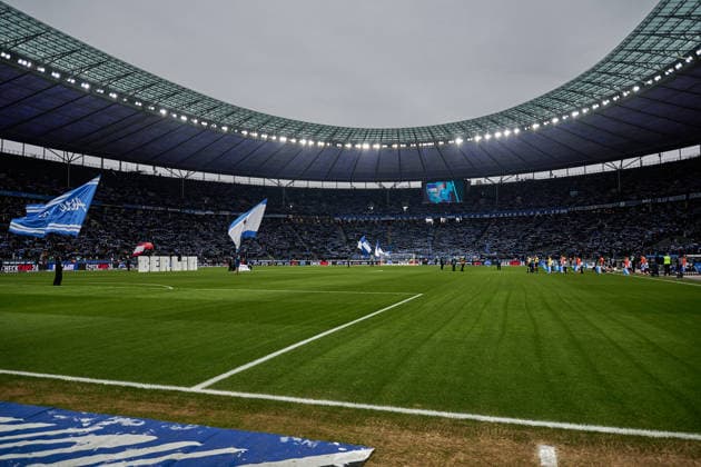 Hertha BSC Berlin, against police violence, GER, Hertha BSC vs ,SV Darmstadt 98, 2 Bundesliga, Season 2025 2026, 20 Matchday, 01 02 2026 DFL REGULATIONS PROHIBIT ANY USE OF PHOTOGRAPHS AS IMAGE SEQUENCES AND OR QUASI VIDEO GER, Hertha BSC vs ,SV Darmstadt 98, 2 Bundesliga, Season 2025 2026, 20 Matchday, 01 02 2026 Berlin Copyright: xEibner-Pressefotox xClaudiusxRauchx EP_CRH