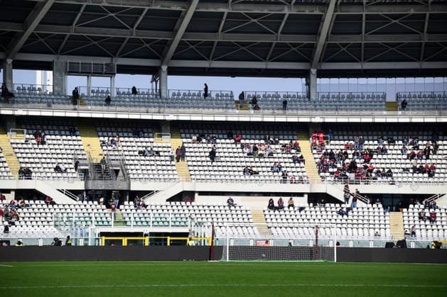 Torino FC v US Lecce - Serie A The sector Curva Maratona is left almost empty in protest during the Serie A football match between Torino FC and US Lecce. Turin Italy Copyright: xNicolòxCampox