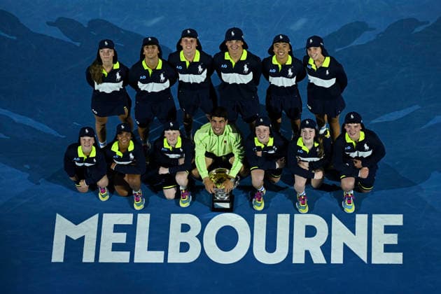 Tennis, Australian Open, Mens Final, Winner Carlos Alcaraz