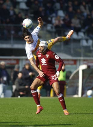 Saul Coco of Torino FC during the Italian Serie A 2025 26 season football match between Torino FC and US Lecce on 01 February 2026 at Stadio Olimpico Grende Torino ,Turin, Italy. Photo Nderim KACELI  Copyright: xNderimxKaceli IPAxSportx xipa-agency.netx xx IPA_70834450 IPA_Agency_IPA70834450